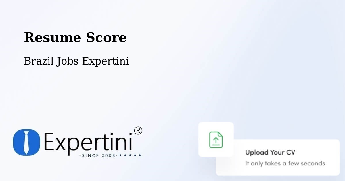 Resume Score & Job Description Match Tool – Coroados - Brazil Jobs Expertini